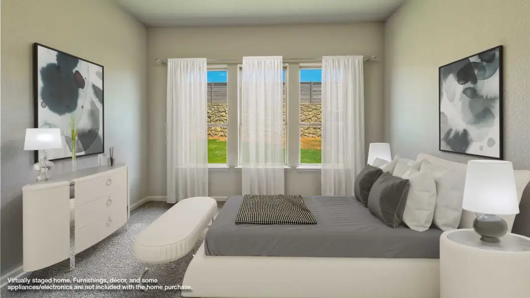 Furnished interior view inside a new home in The Woodlands Hills, Willis (Image 4).