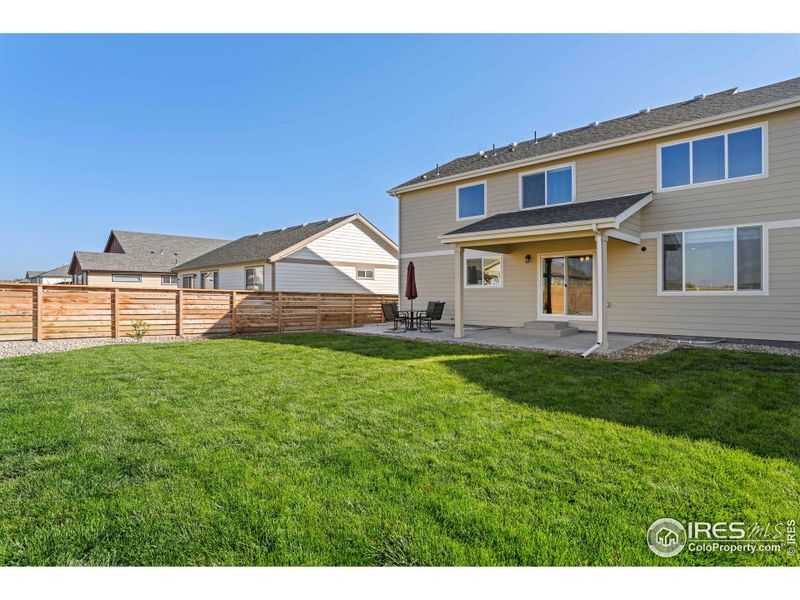 Exterior details and patio area of a home in Northridge Trails, Greeley (Image 15).