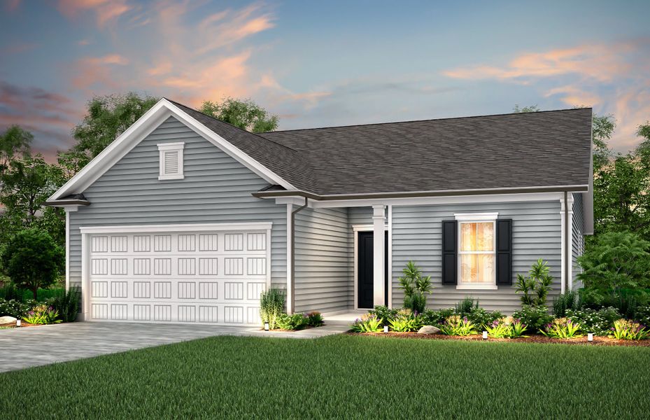 Representative exterior photo of a completed home built from the Compton by Pulte Homes in Southport Meadows, Southport, NC (Image 16).