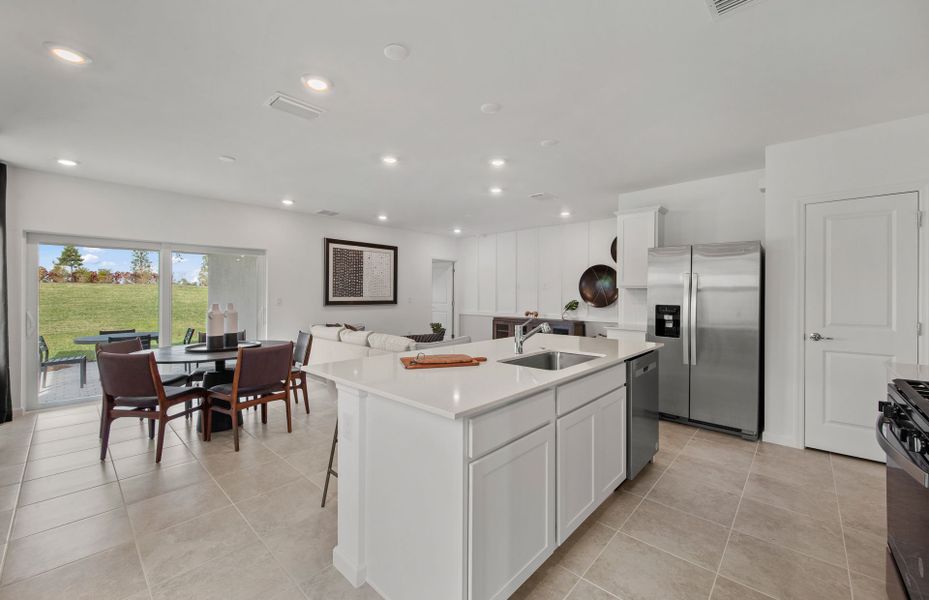 Bright and open kitchen