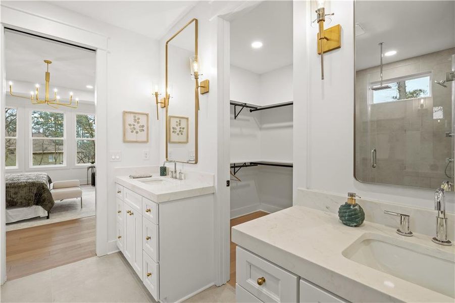 Furnished interior view inside a new home in , Johns Creek (Image 44).