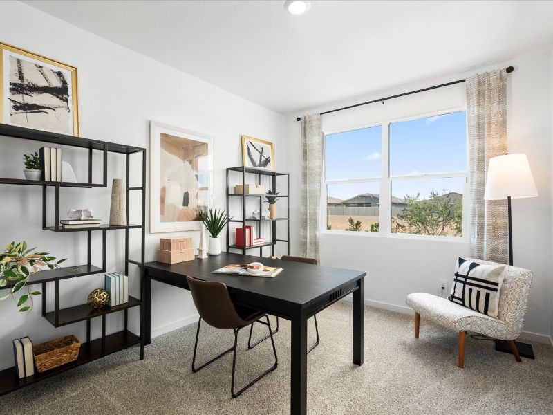 Office in the Leslie Floorplan at Rancho Mirage