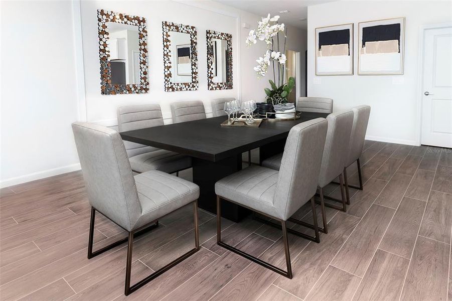 Furnished interior view inside a new home in , Clermont (Image 25).