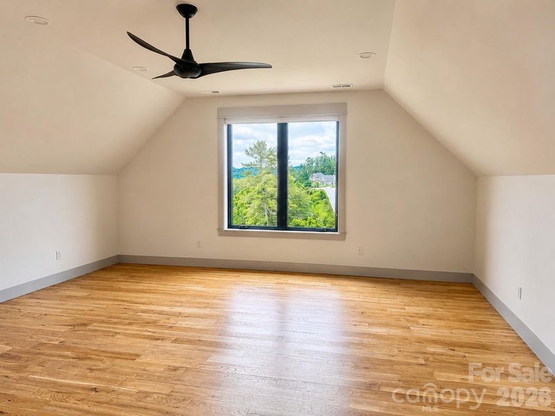 Versatile bonus room ideal for media, fitness, hobbies, or guests