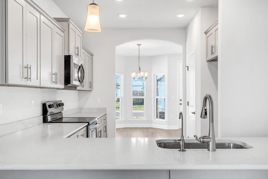 Furnished interior view inside a new home in The Bluffs at Lafayette, Freeport (Image 5).