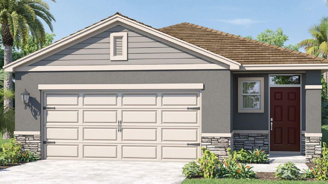 Representative exterior photo of a completed home built from the Harper by D.R. Horton in Wynnstone, Davenport, FL (Image 23).