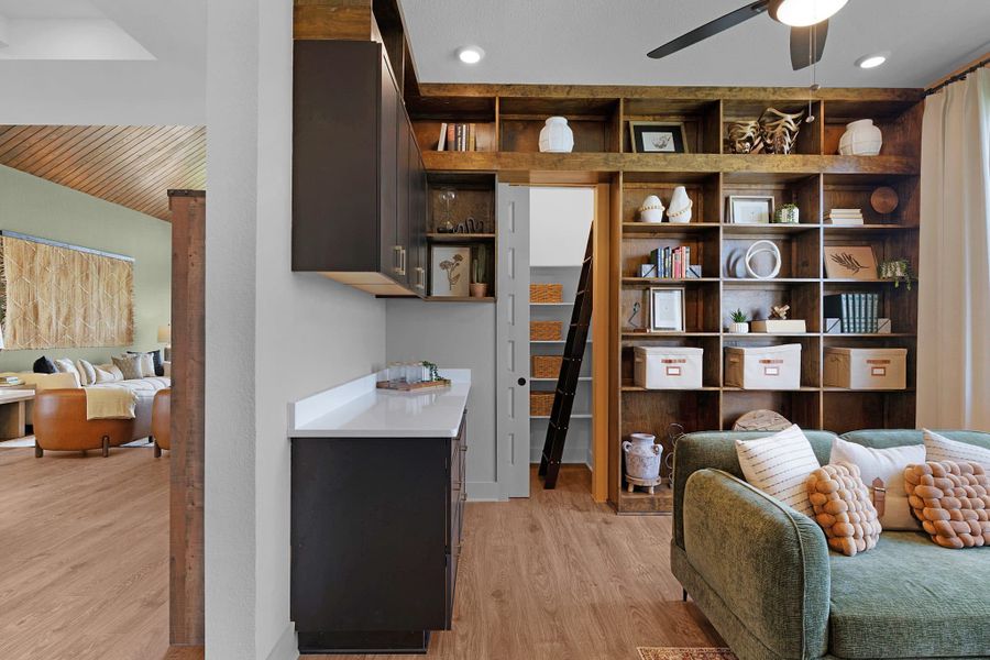 Furnished interior view inside a new home in Lariat, Liberty Hill (Image 106).