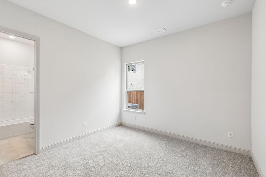 Representative unfurnished interior of a home built from the Brazos by Sandlin Homes in Bluffs at Northpointe, Fort Worth (Image 25).