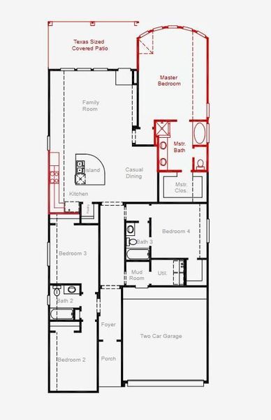 2D floor plan layout of this home in Escondido, Magnolia, TX (Image 3). 2D floor plan layout of this home in Escondido, Magnolia, TX (Image 3).