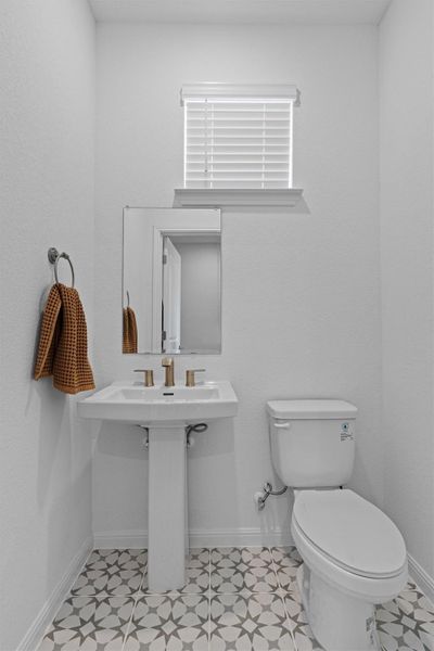 Downstairs half bath