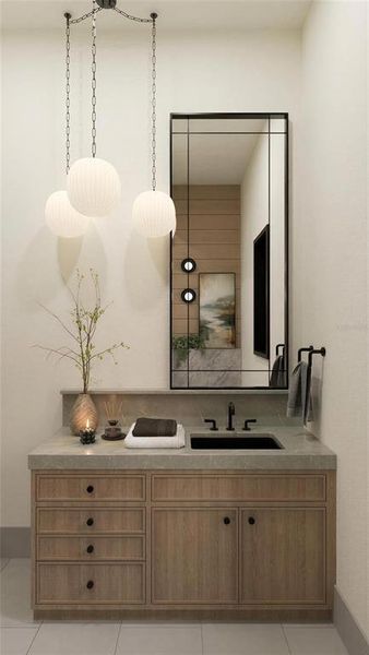 Furnished interior view inside a new home in Lake Sheen Sound, Orlando (Image 32).