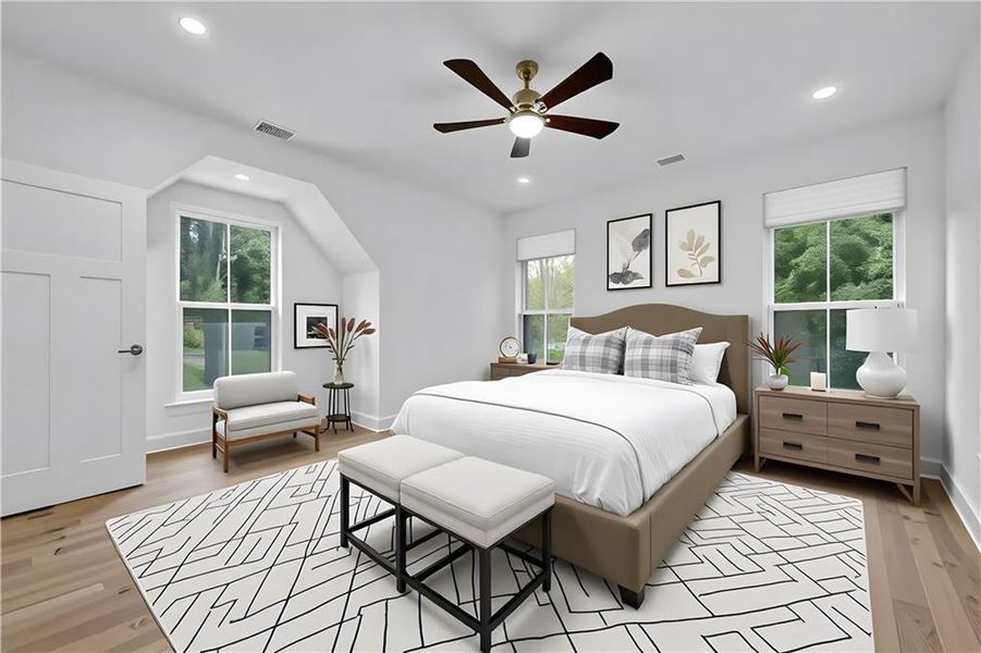 Furnished interior view inside a new home in , Decatur (Image 14).