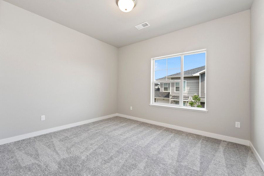 Spacious, unfurnished interior of a new home in The Lakes at Centerra, Loveland (Image 19). Spacious, unfurnished interior of a new home in The Lakes at Centerra, Loveland (Image 19).