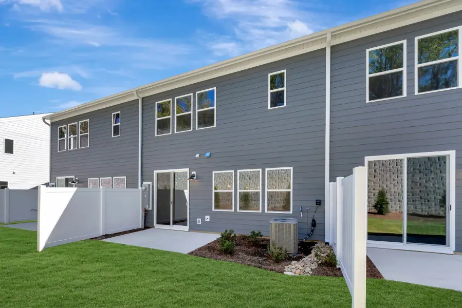 Exterior details and patio area of a home in Millstone, Cramerton (Image 21).
