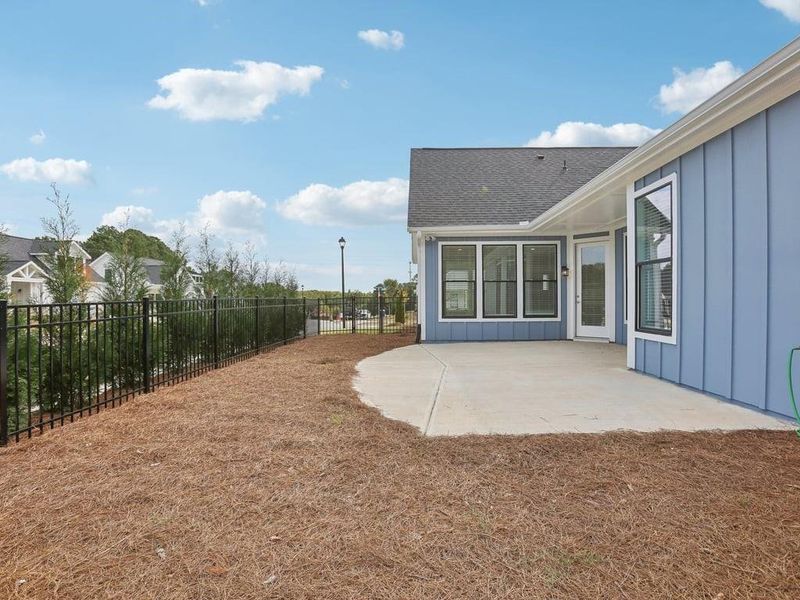 Exterior details and patio area of a home in , Holly Springs (Image 33).