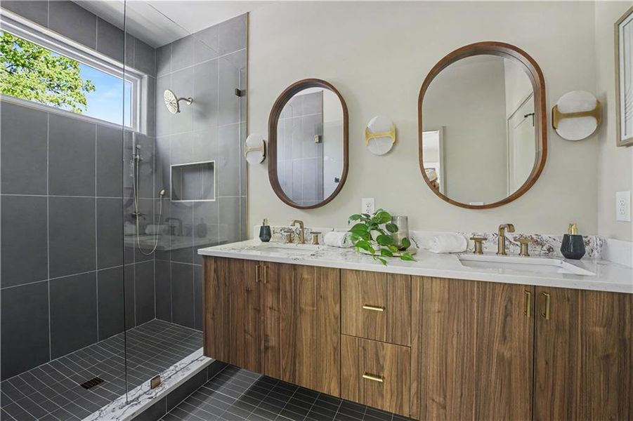 Furnished interior view inside a new home in , Atlanta (Image 16).