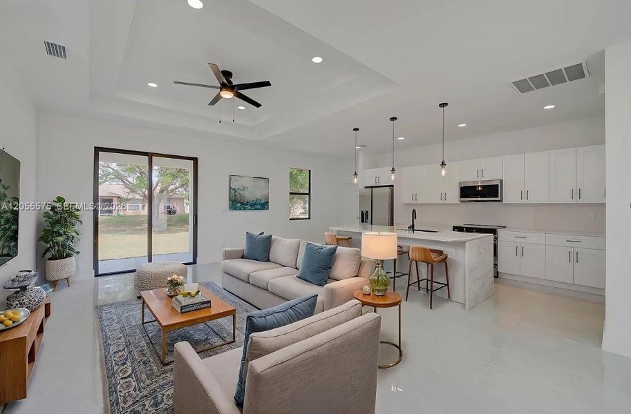 Furnished interior view inside a new home in , Lehigh Acres (Image 6).