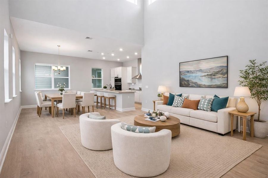 Furnished interior view inside a new home in Weslyn Park at Sunbridge, St. Cloud (Image 15).