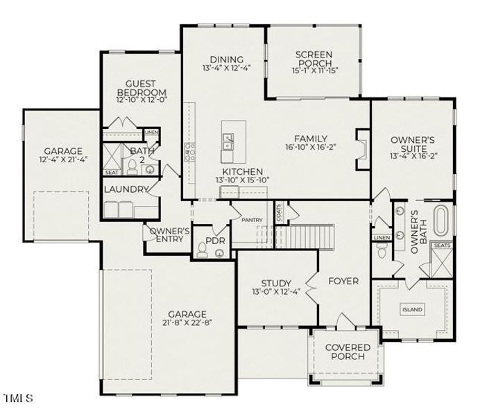 Hamilton Craftsman First Floor Plan