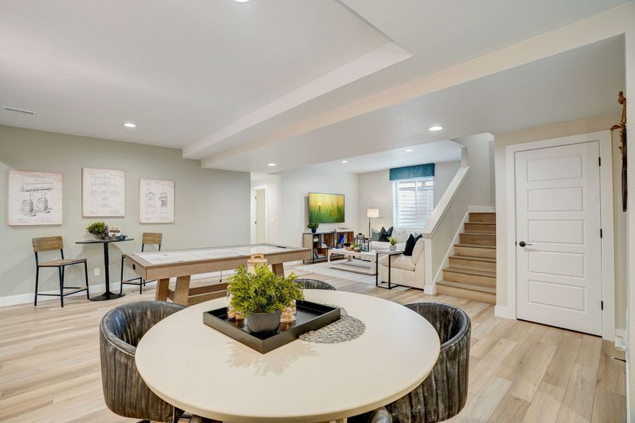 Representative furnished interior of a home built from the 3 by Trumark Homes in Kitchel Lake at Serratoga Falls, Timnath (Image 46).