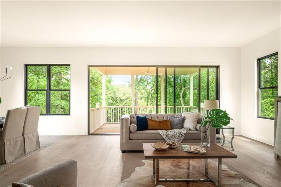 Furnished interior view inside a new home in , Norcross (Image 18). Furnished interior view inside a new home in , Norcross (Image 18).