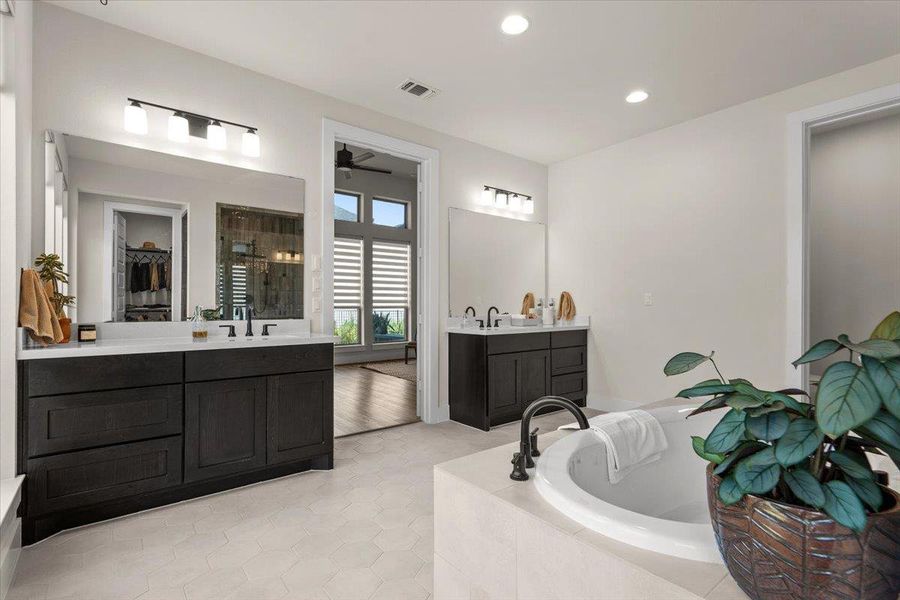 Furnished interior view inside a new home in Easton Park, Austin (Image 17).