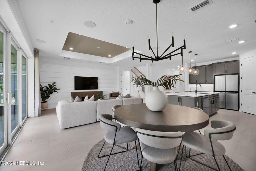 Furnished interior view inside a new home in Westerly Park at Wildlight, Yulee (Image 9).