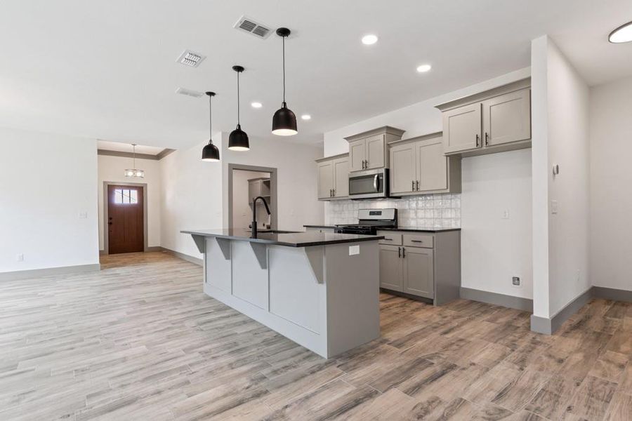 Furnished interior view inside a new home in , Lindale (Image 3). Furnished interior view inside a new home in , Lindale (Image 3).