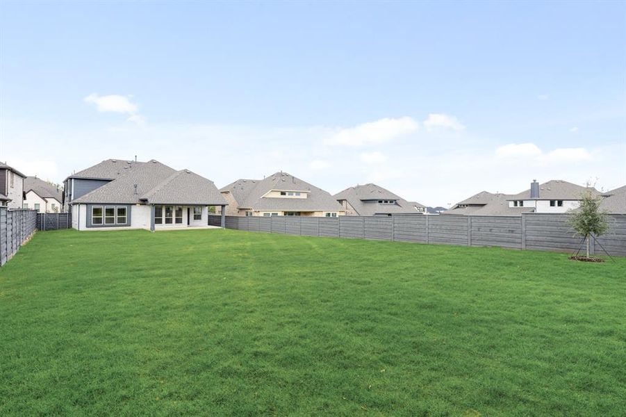 Exterior details and patio area of a home in Union Park Classic 55, Little Elm (Image 20).