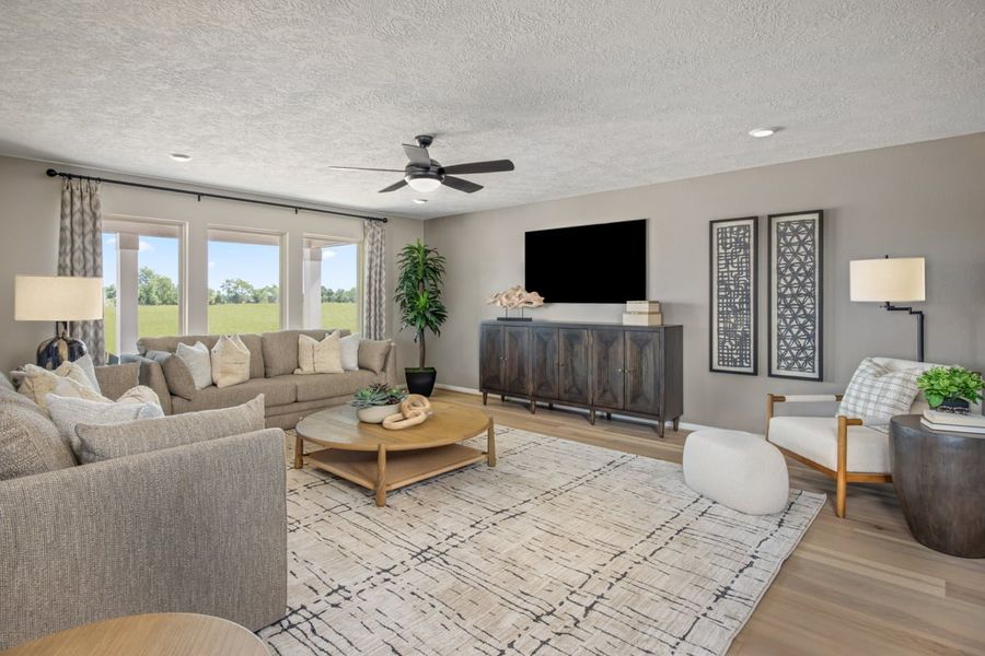 Representative furnished interior of a home built from the 2382 by KB Home in Madera Preserve, New Caney (Image 4). Representative furnished interior of a home built from the 2382 by KB Home in Madera Preserve, New Caney (Image 4).