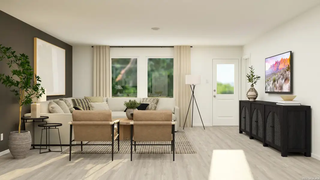 Furnished interior view inside a new home in Voss Farms, New Braunfels (Image 16).