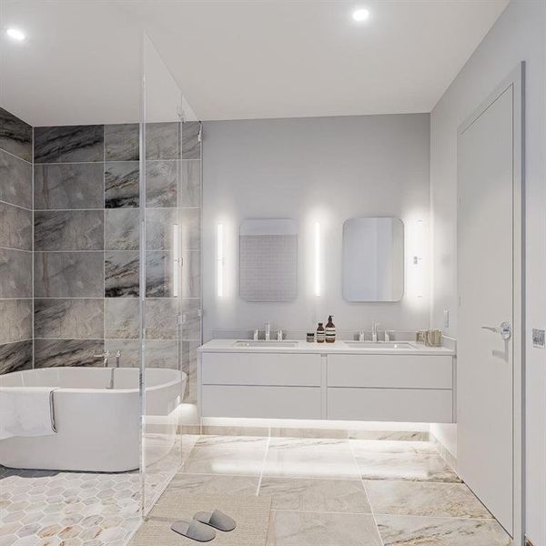 Furnished interior view inside a new home in , Dallas (Image 4). Furnished interior view inside a new home in , Dallas (Image 4).