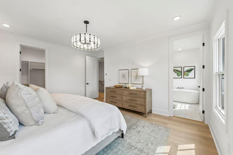 Furnished interior view inside a new home in Skyview On Broad, Sugar Hill (Image 13).
