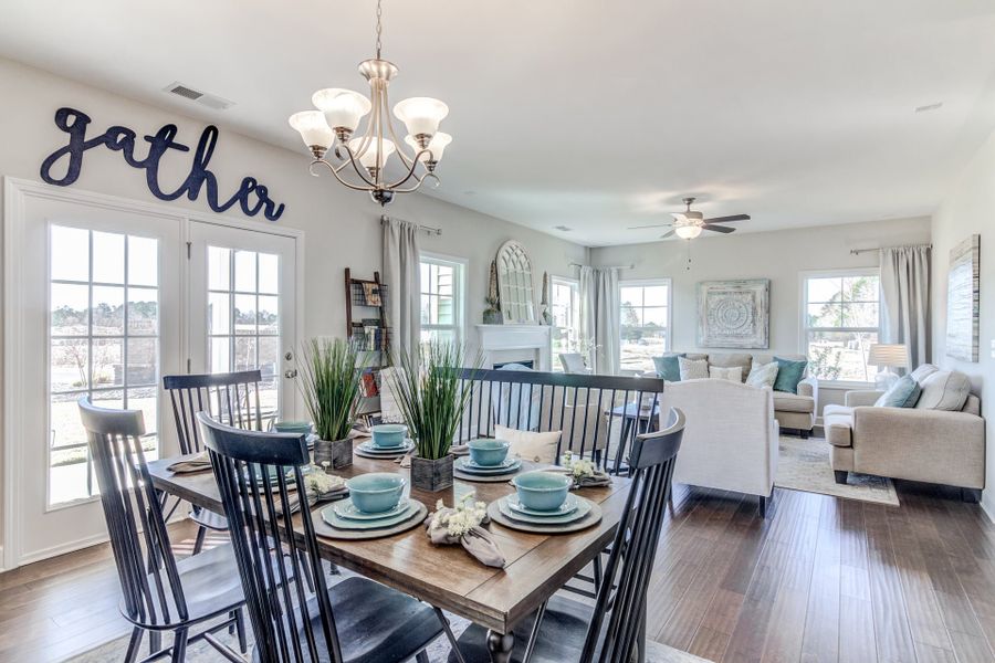 Representative furnished interior of a home built from the Drayton by Caviness & Cates Communities in Maggie Way, Wendell (Image 23).