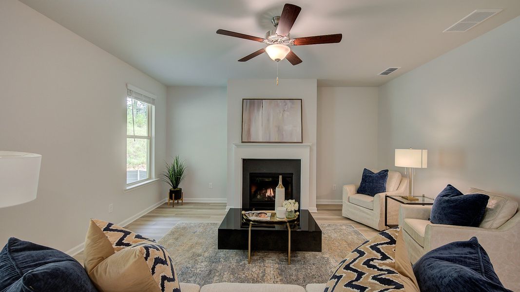 Furnished interior view inside a new home in Hamilton Lakes, Lawrenceville (Image 9). Furnished interior view inside a new home in Hamilton Lakes, Lawrenceville (Image 9).