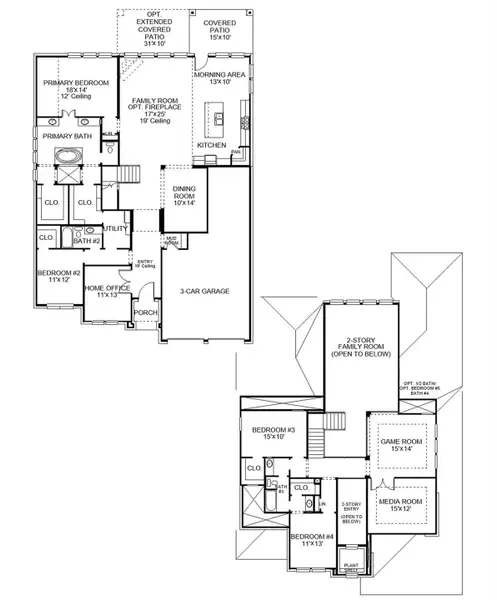 2D floor plan layout of this home in Grange, Katy, TX (Image 2). 2D floor plan layout of this home in Grange, Katy, TX (Image 2).