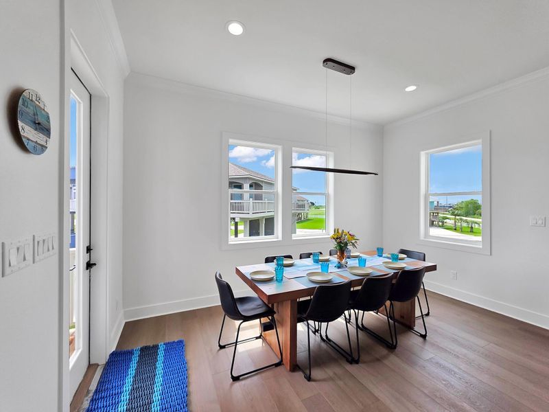 Dining area highlighted by natural light