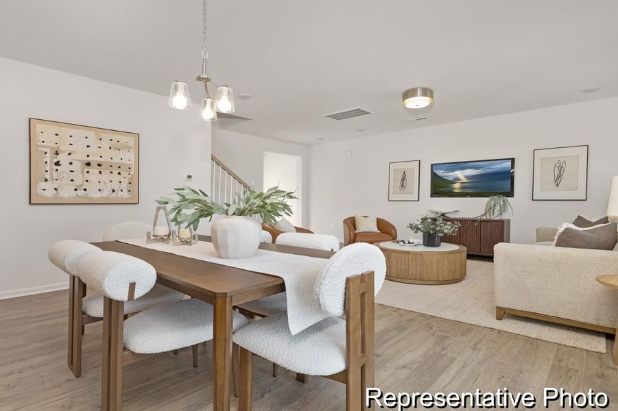 Furnished interior view inside a new home in Morgan Hills, Albemarle (Image 5).