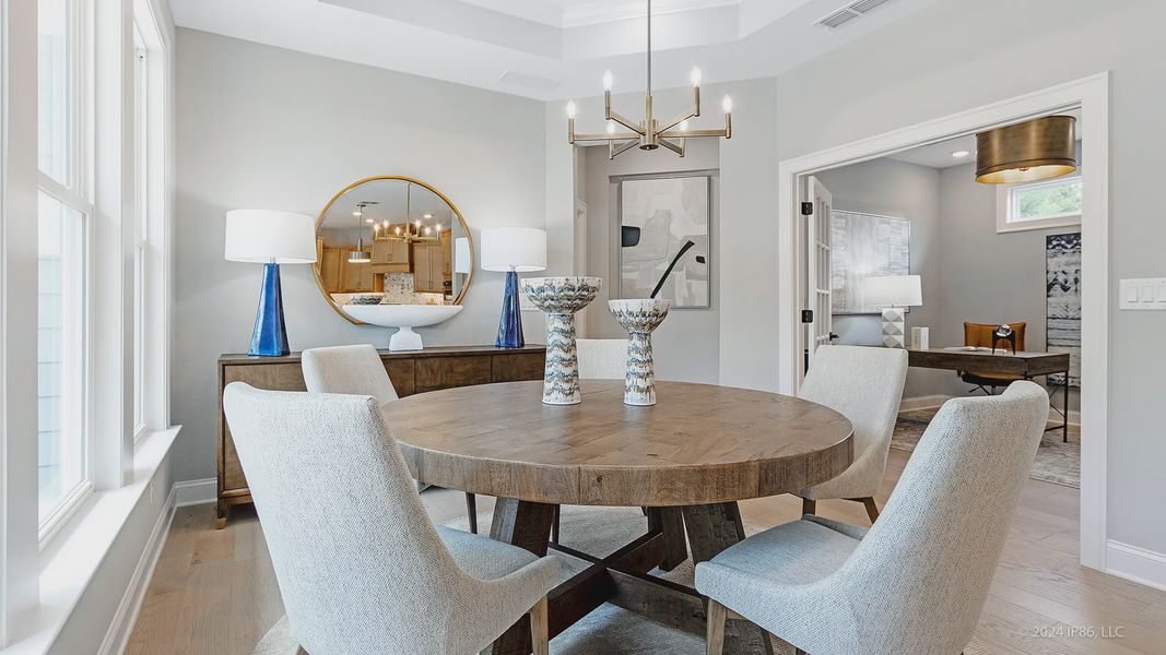 Furnished interior view inside a new home in The Courtyards at Summit Hill, Dallas (Image 13).