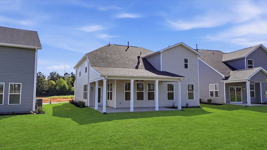 Exterior details and patio area of a home in Foxbank, Gray Court (Image 4).