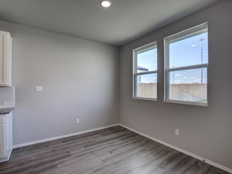 Representative unfurnished interior of a home built from the The Asheville E by Davidson Homes LLC in Hannah Heights, Seguin (Image 19). Representative unfurnished interior of a home built from the The Asheville E by Davidson Homes LLC in Hannah Heights, Seguin (Image 19).