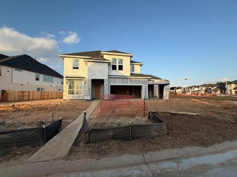 In-progress construction of a new home in Tompkins Reserve, Katy, TX (Image 6).