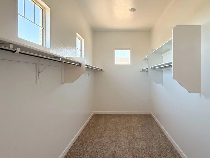 Primary walk in closet