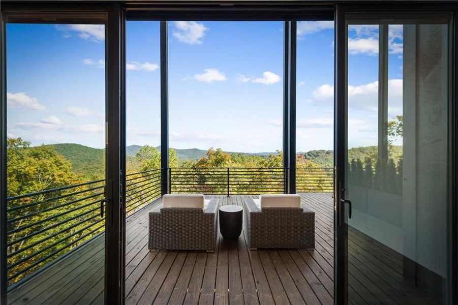 Exterior details and patio area of a home in , Blue Ridge (Image 21). Exterior details and patio area of a home in , Blue Ridge (Image 21).