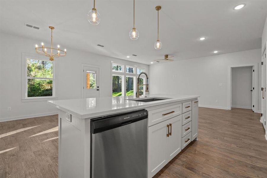 Furnished interior view inside a new home in , Hideaway (Image 7).