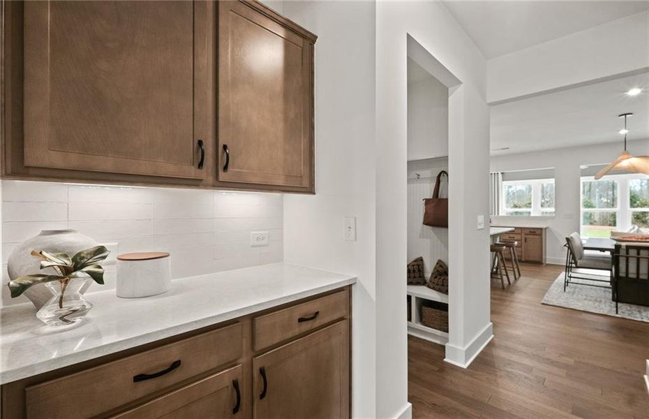 Furnished interior view inside a new home in Reunion, Flowery Branch (Image 8).