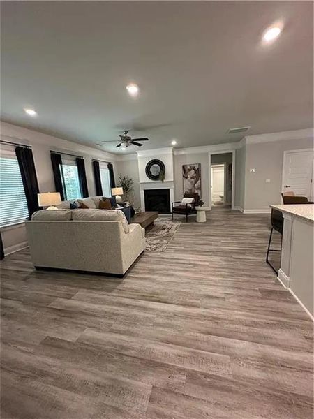 Furnished interior view inside a new home in Mirror Lake at South Harbour, Villa Rica (Image 5).