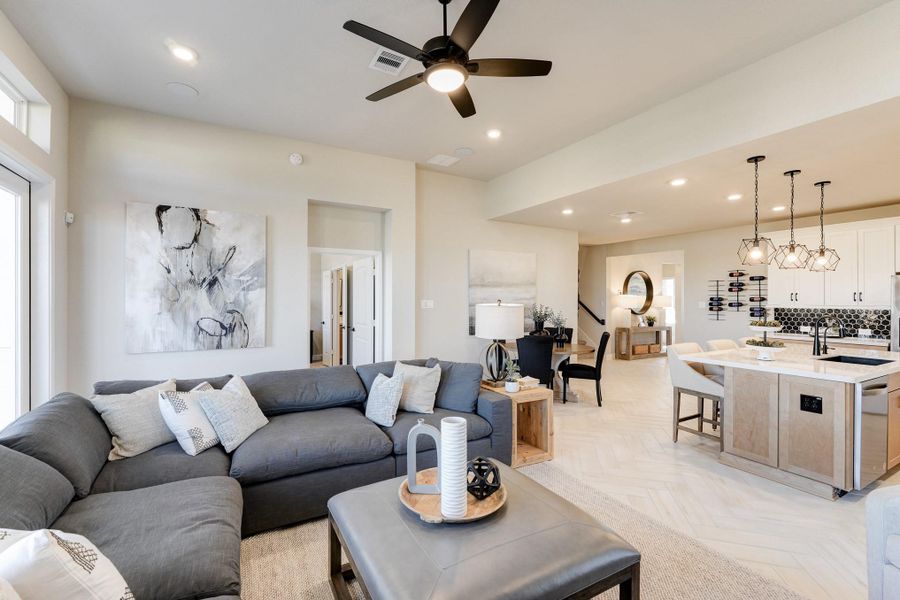 Furnished interior view inside a new home in Bridgeland: Signature Collection, Cypress (Image 4).