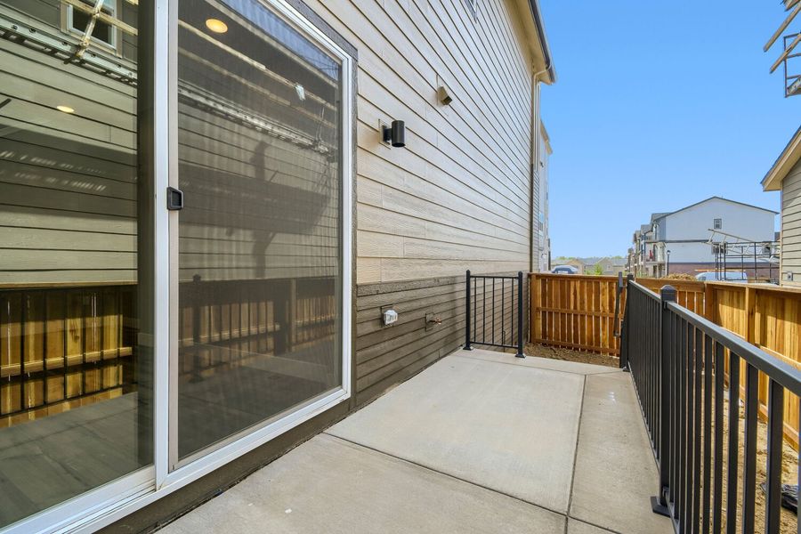 Exterior details and patio area of a home in Uplands, Westminster (Image 3).