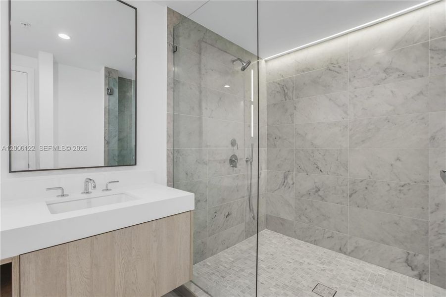 Furnished interior view inside a new home in , Miami Beach (Image 44).